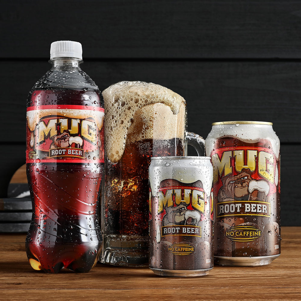 Mug Root Beer recyclable packaging supports responsible disposal