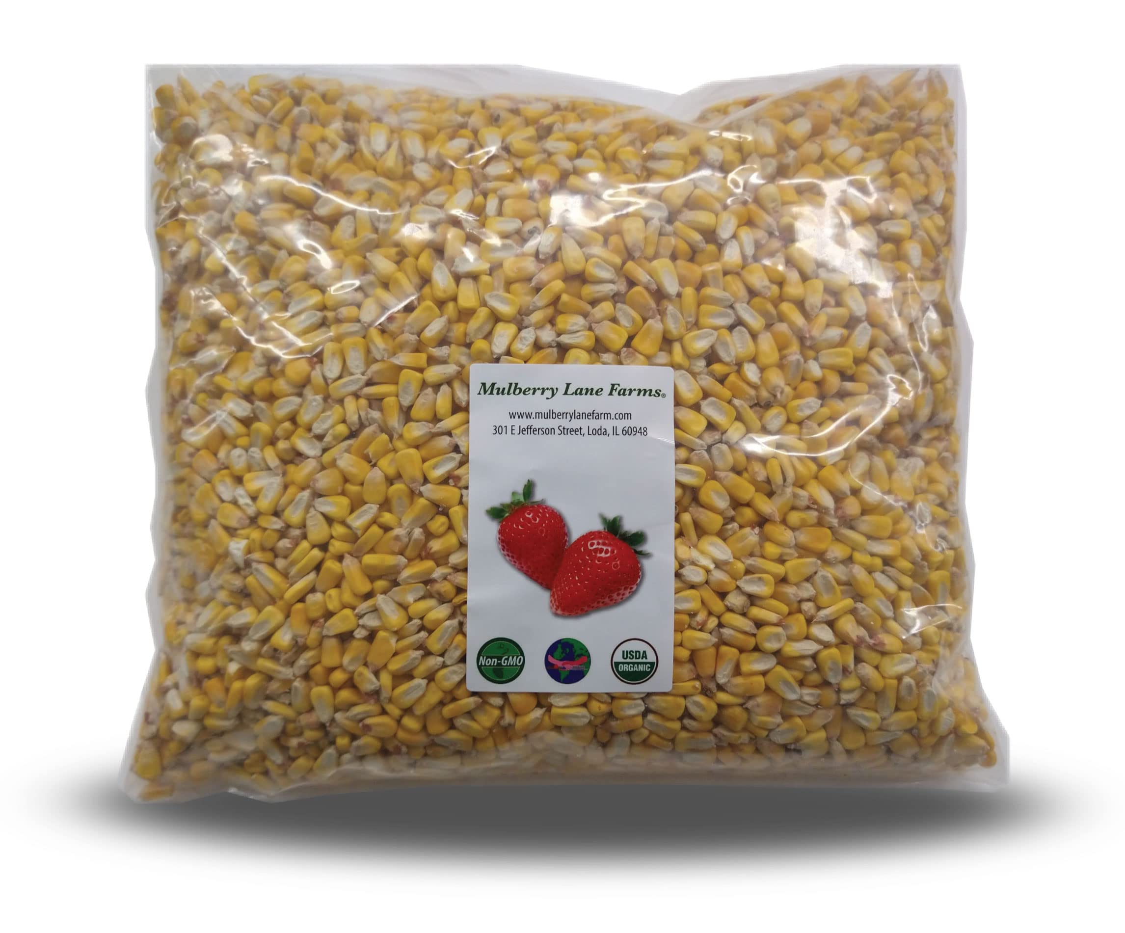 Mulberry Lane Farms whole yellow corn bag ready for grinding into cornmeal