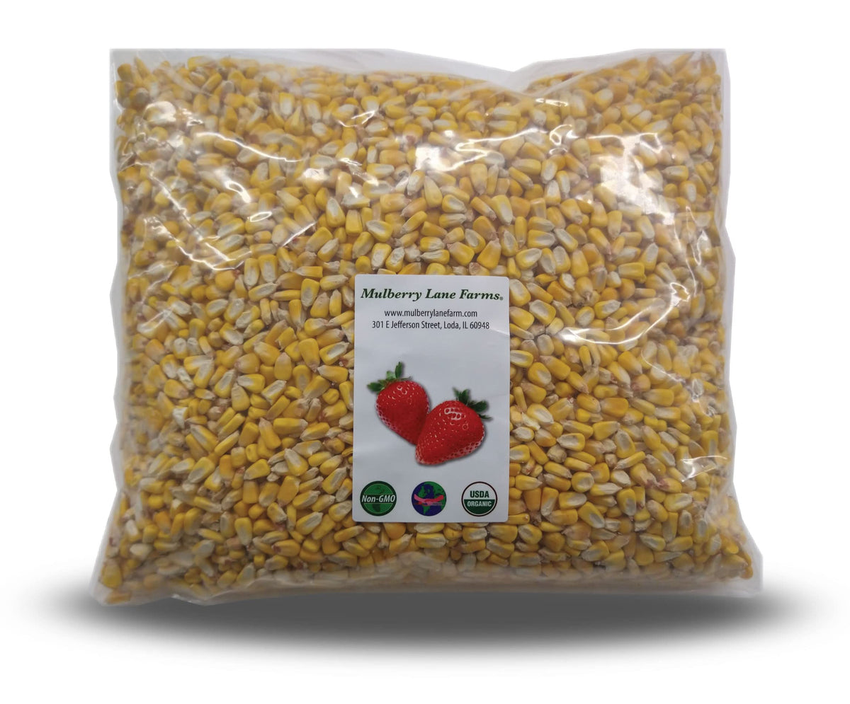 Mulberry Lane Farms whole yellow corn bag ready for grinding into cornmeal