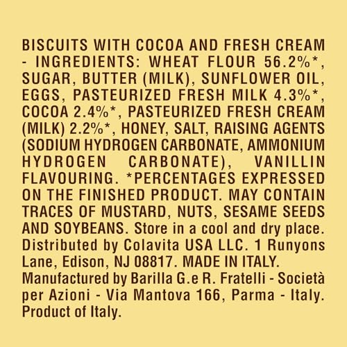 Mulino Bianco Abbracci packaging from Italy, authentic Italian tradition in every box.