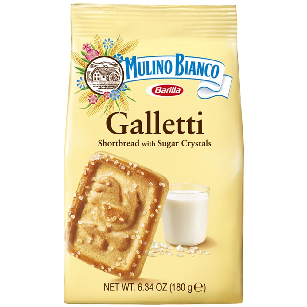 Mulino Bianco Galletti cookies paired with morning coffee for a simple breakfast