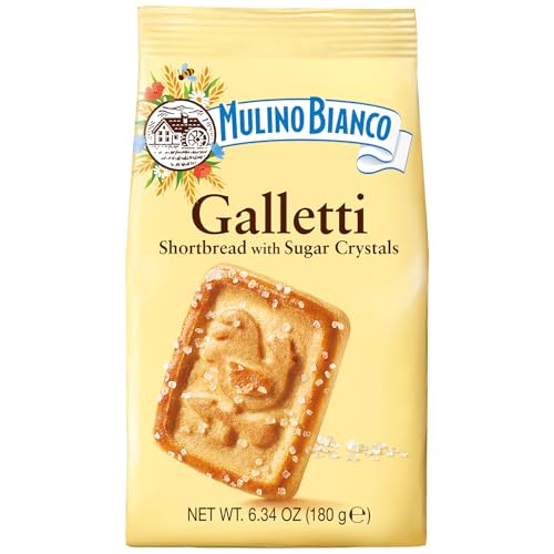 Mulino Bianco Galletti cookies pack, three bags, ideal for breakfast and sharing