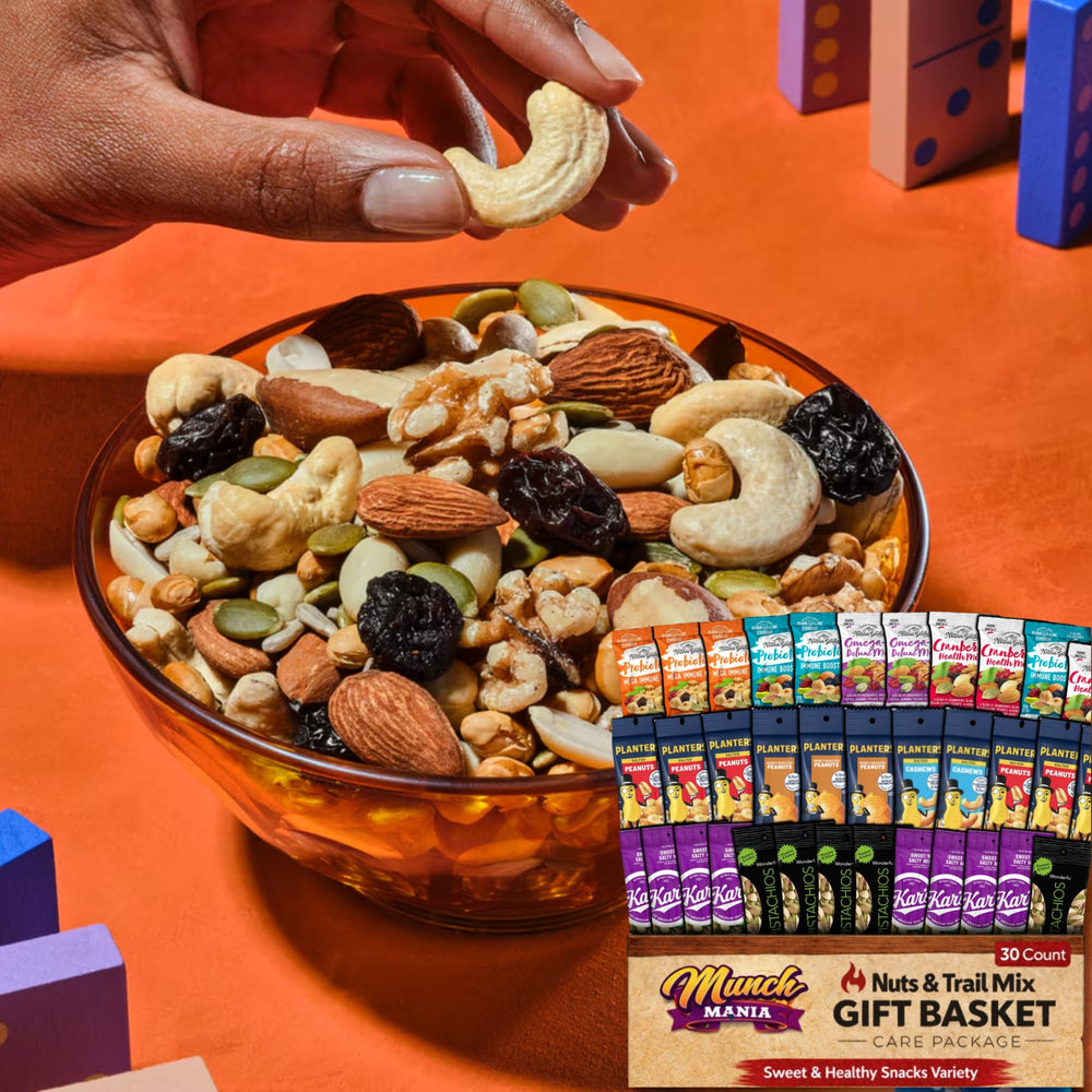 Munch Mania office snacks breakroom packs for quick energy.