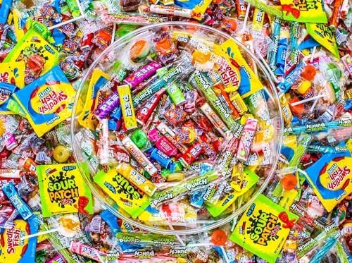 Munchbox Halloween party display with bright candy pieces