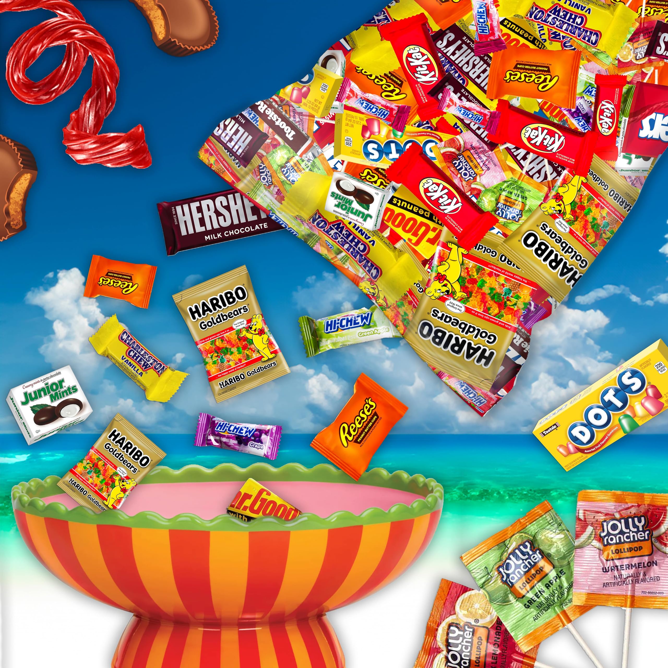 Munchbox party favors: bite-sized chocolates and candy for easy treat bags.