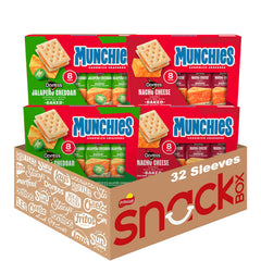 Munchies Nacho Cheese sleeve for on-the-go snacking with baked crackers
