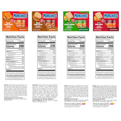 Munchies baked sandwich crackers variety pack: Doritos Jalapeño Cheese sleeve for bold snack moments