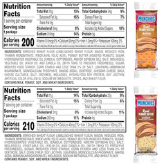 MUNCHIES Sandwich Crackers toast peanut butter sleeve close-up, savory bite ready