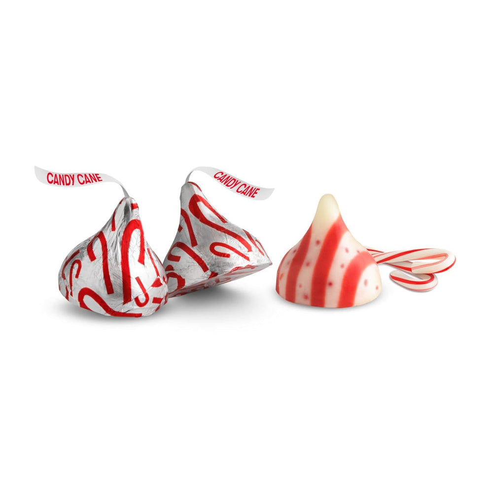 Bulk 1.5 lb bag of Munchique Candy Cane Kisses for stockings, parties, and baking ideas.