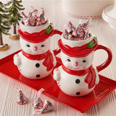 Close-up of peppermint creme centers with candied bits from Munchique Candy Cane Kisses.