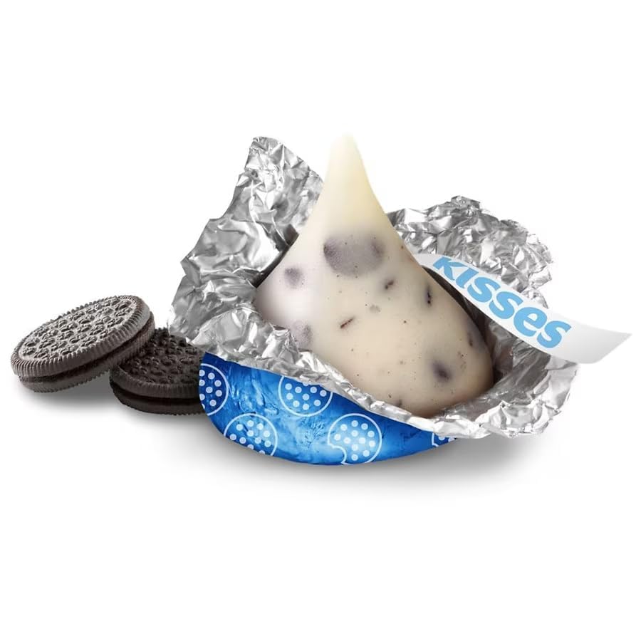 Munchique Cookies and Cream Kisses individually wrapped for freshness and easy serving.