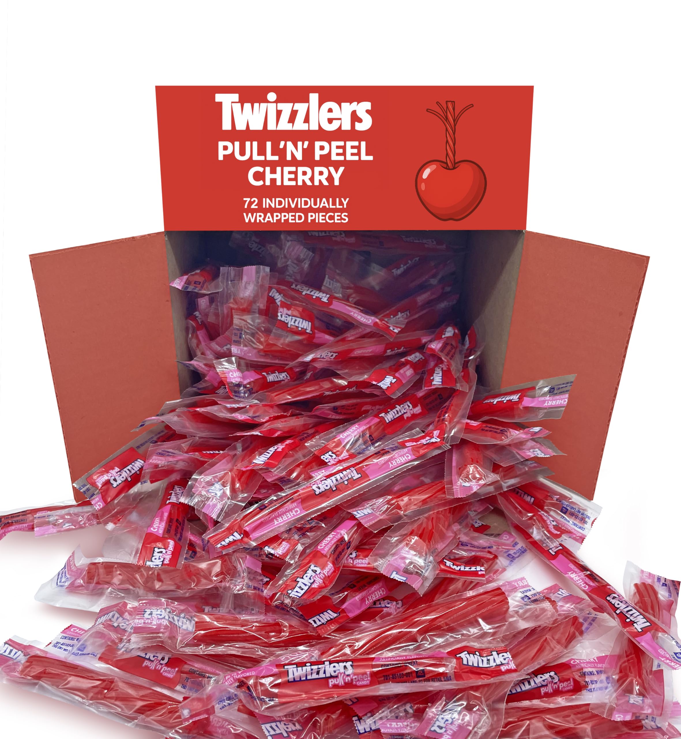 Munchique Pullin Peel Cherry Licorice Candy bulk pack ready for parties and gatherings