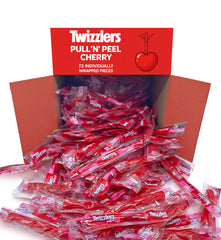 Munchique Pullin Peel Cherry Licorice Candy bulk pack ready for parties and gatherings