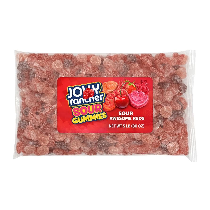 Munchique Sour Awesome Red Gummy Candy bulk bag ready for party bowls and events.
