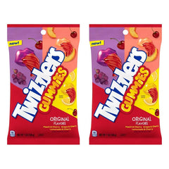 Munchique Twizlrs Cherry Fusion bag front view, colorful chewy snack for sharing