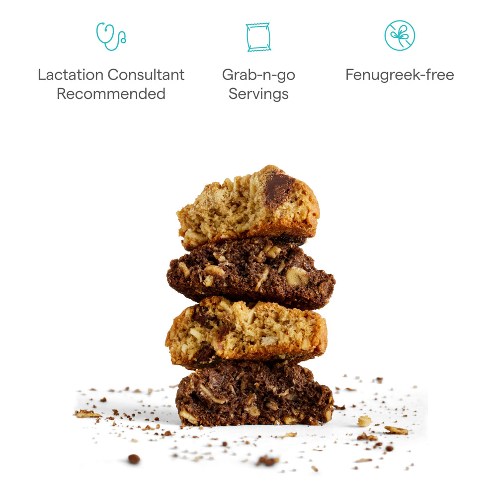 Munchkin Lactation Cookie Bites convenient bites for quick nourishing moments.