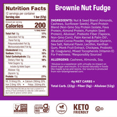 Munk Pack brownie nut fudge bar closeup highlighting texture and protein-rich bite
