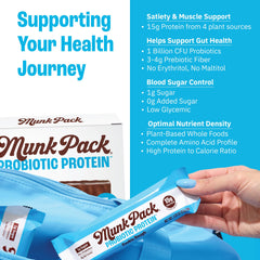 Munk Pack Cookie Dough Probiotic Bar ingredients reveal gluten free, plant based components