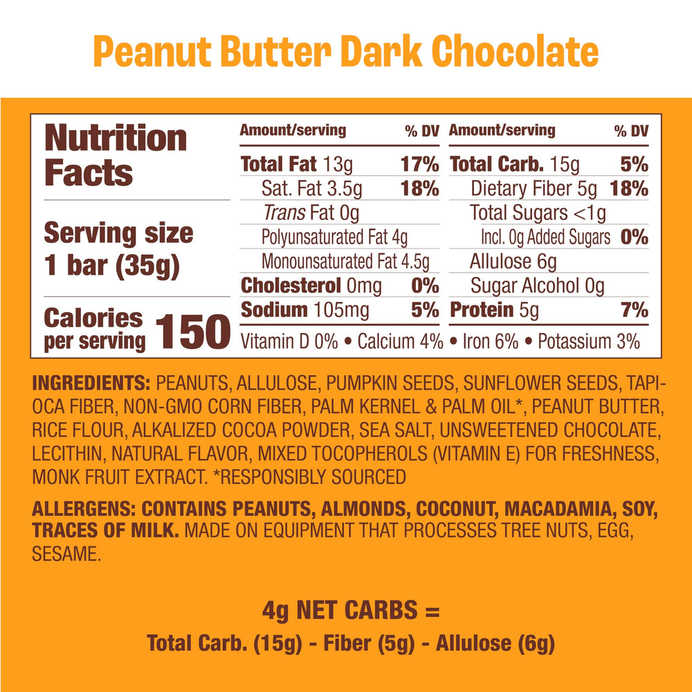 Munk Pack Nut & Seed Bar close-up highlighting nuts and chocolate, protein-packed snack.