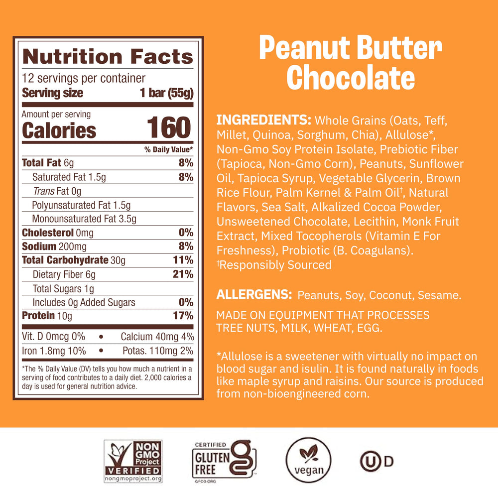Munk Pack Peanut Butter Probiotic Bar on-the-go snack ready for busy mornings.
