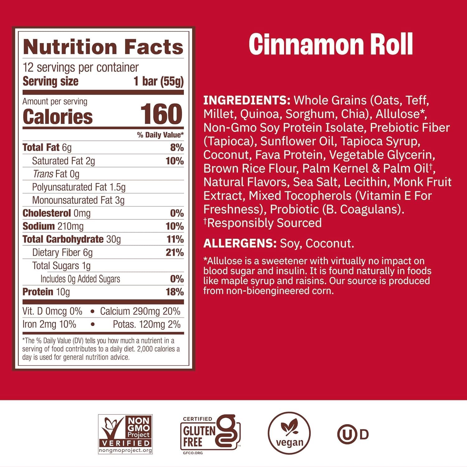 Bars emphasizing fiber and protein for steady energy.
