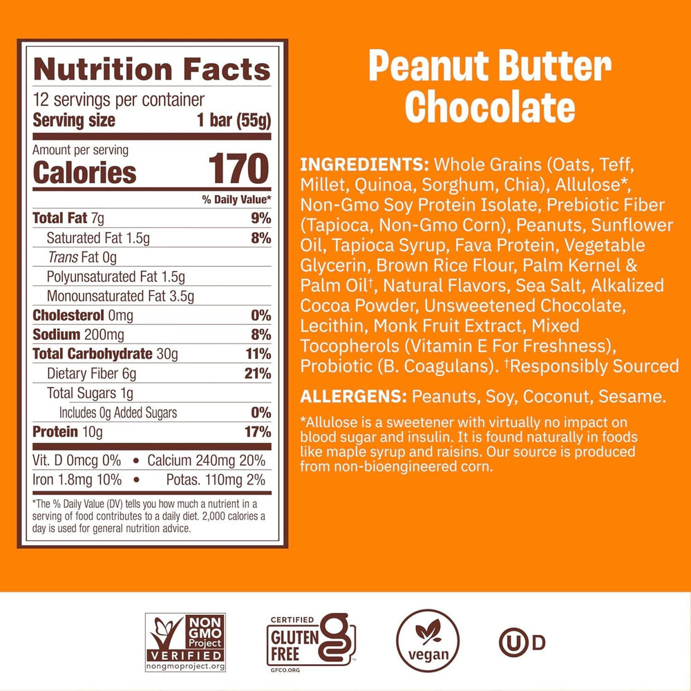 Ingredient close-up showing plant protein and natural sweeteners.