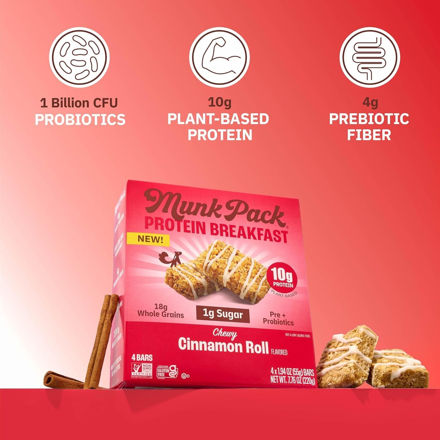 Munk Pack gluten-free label on package signaling clean ingredients