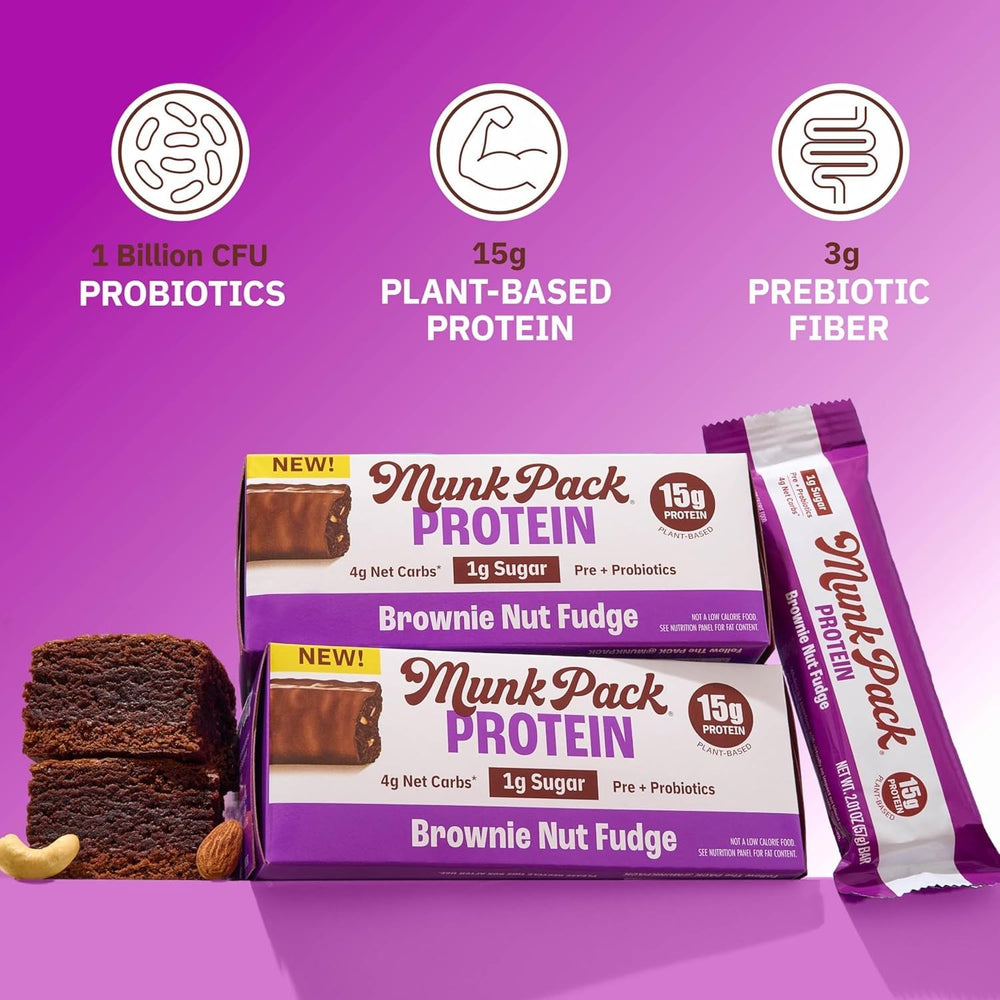 Munk Pack Sampler Pack Probiotic Bars pack opening on kitchen counter