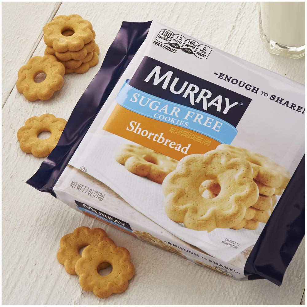 Murray Sugar Free Shortbread Cookies bite-sized pieces, easy to share