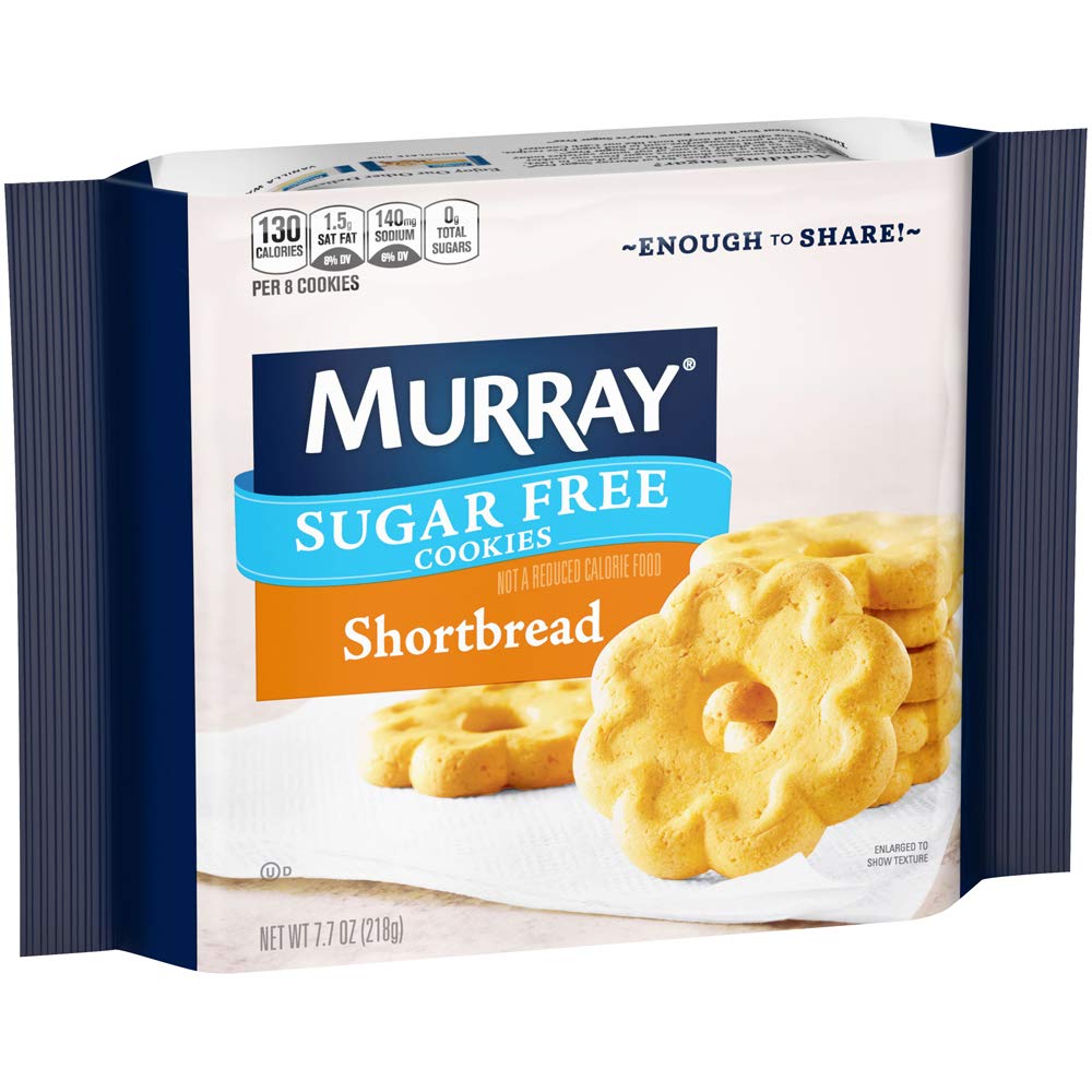 Murray Sugar Free Shortbread Cookies on a tea time setting, snack without the sugar spike