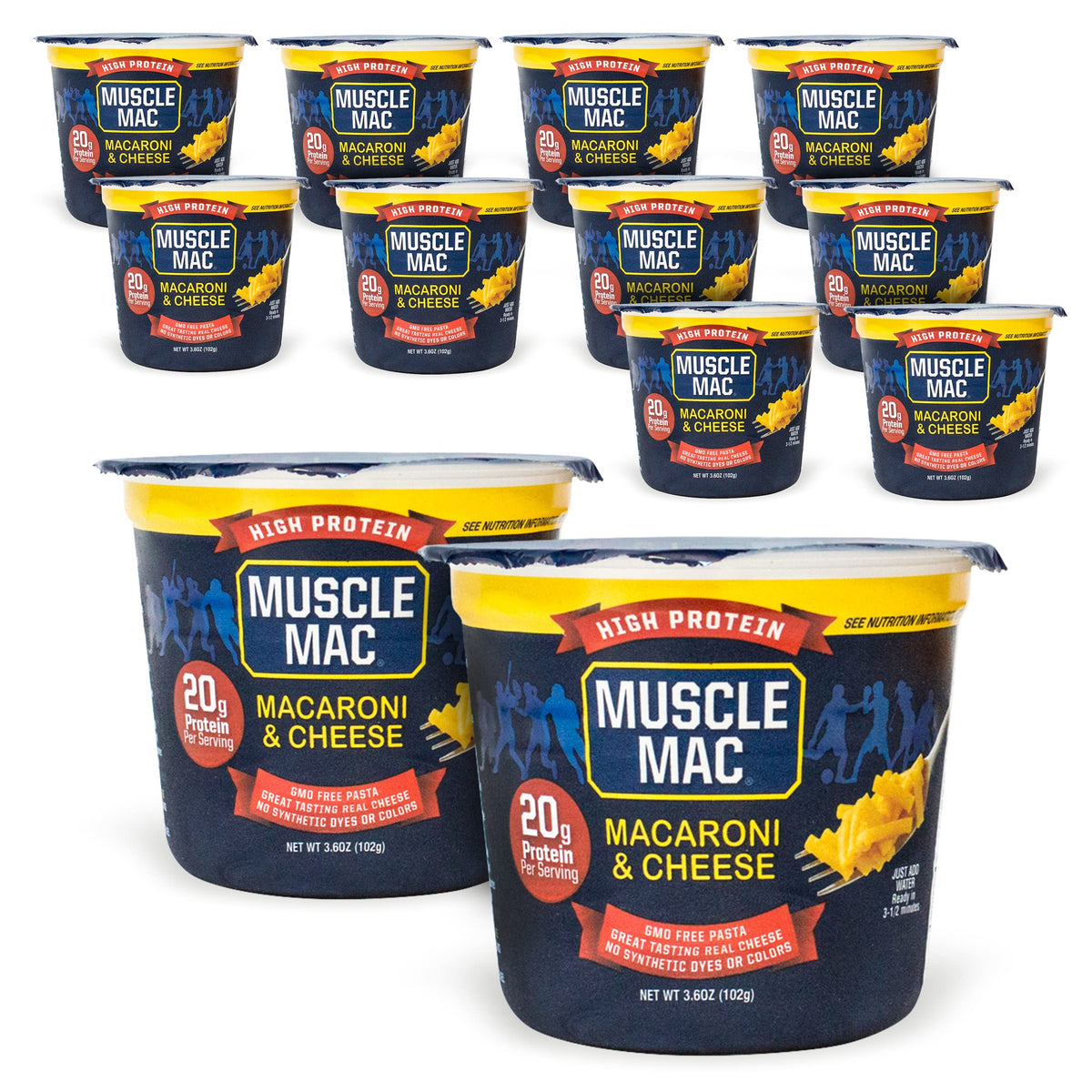 Muscle Mac macaroni cheese cup ready-to-eat for busy days