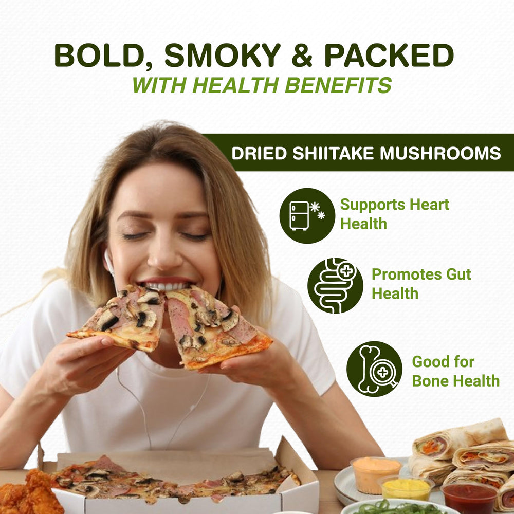 Woodear mushrooms in the blend offer delicate crunch and aroma.