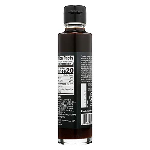 Muso From Japan Black Garlic Umami Sauce drizzled on a dish to boost umami
