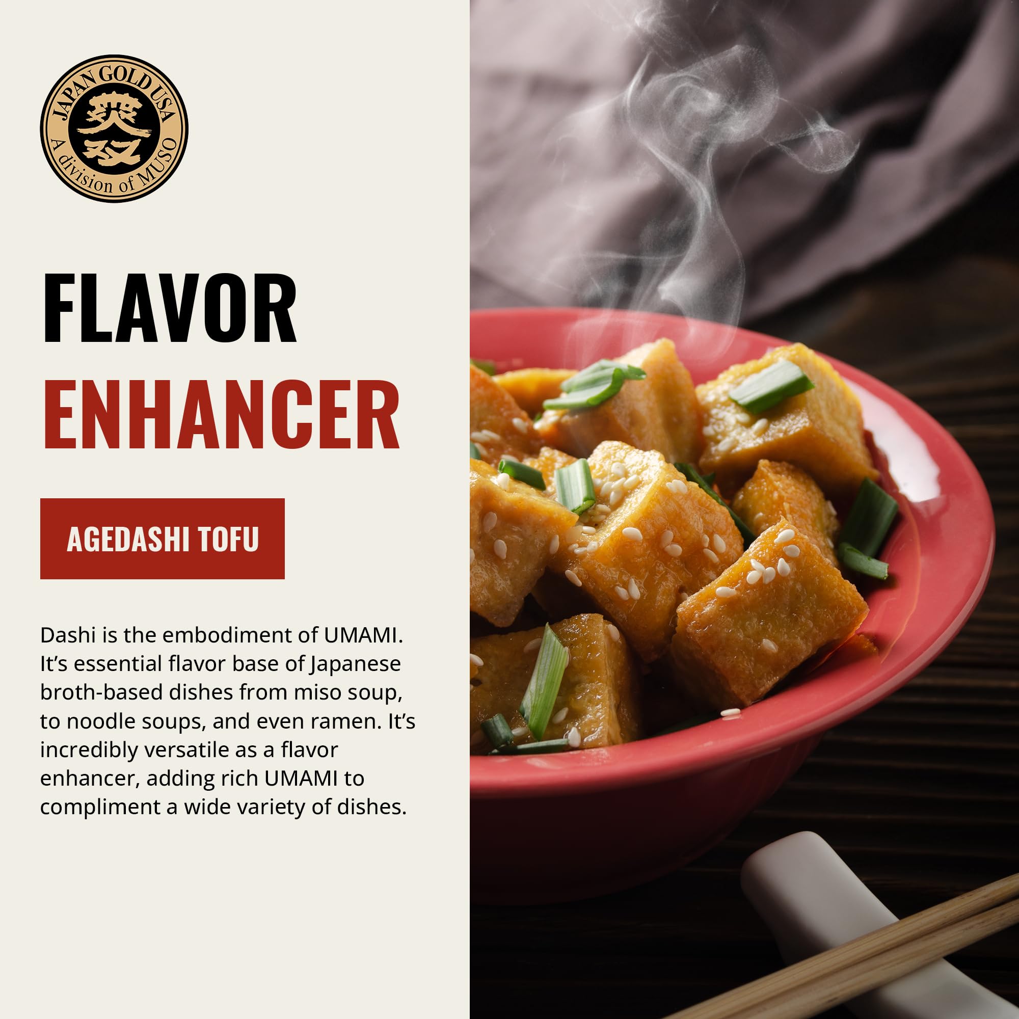 Muso From Japan dashi powder ready-to-use broth base.