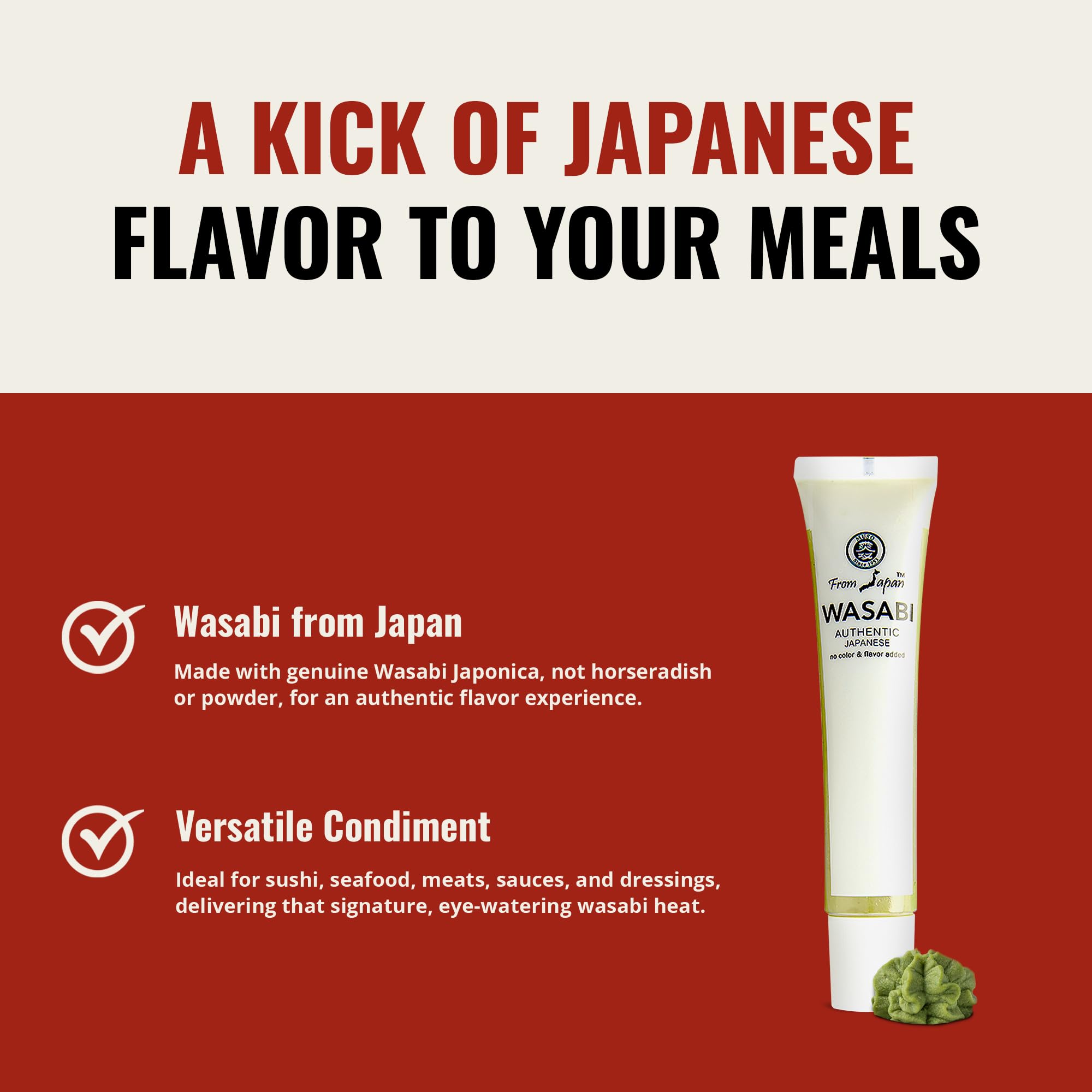 Muso From Japan Real Wasabi kitchen setup with vegan-friendly condiment on counter
