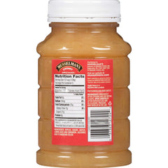 Musselman's Chunky Apple Sauce close-up showing real apple chunks for hearty texture.