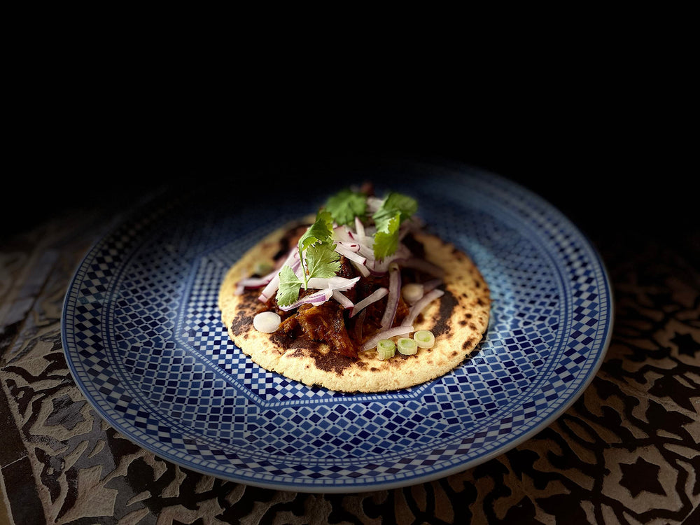 Mustapha's Harissa showcases bright red color signaling fresh bold flavor