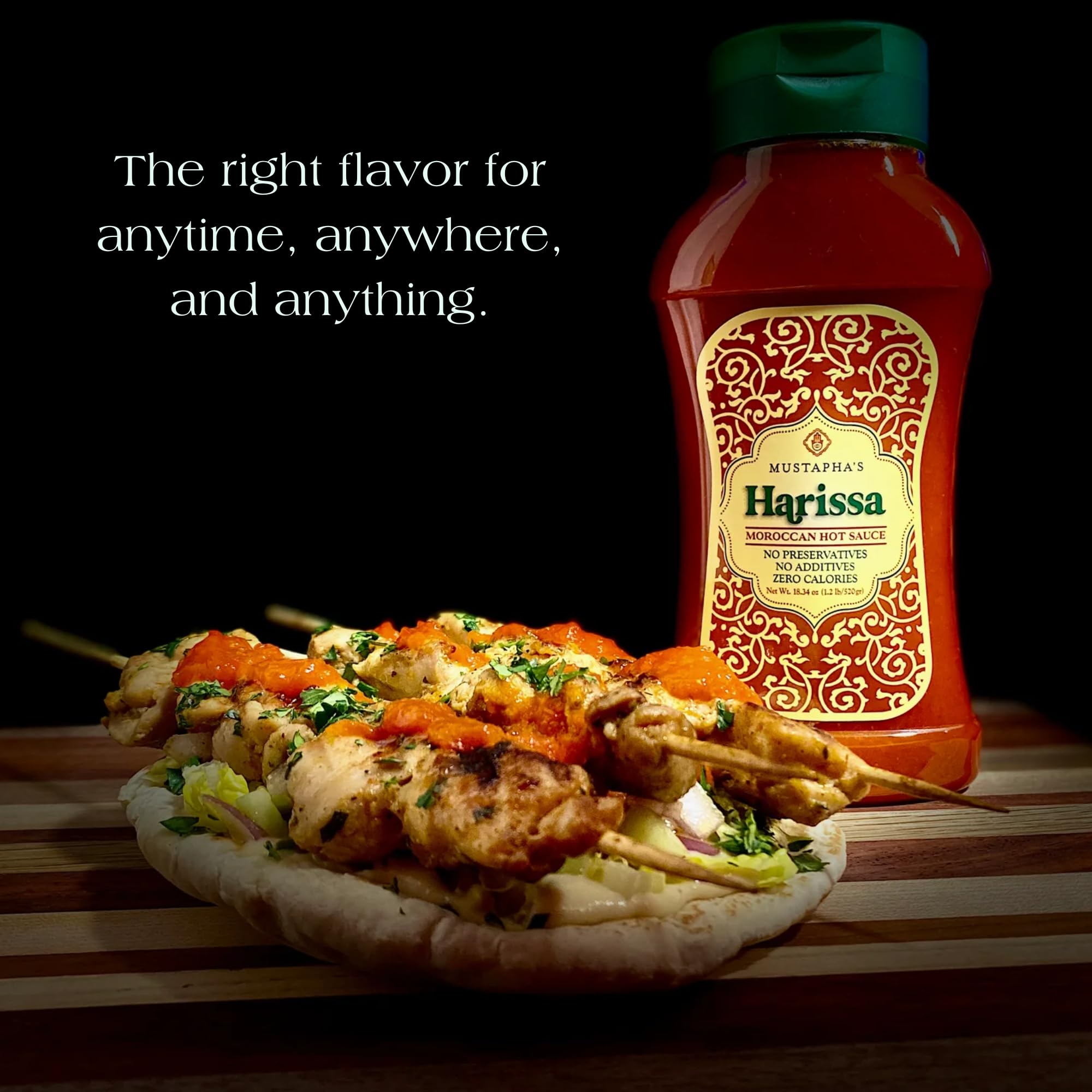 Mustapha's Harissa texture shot illustrates thick, saucy consistency for dipping