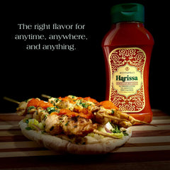 Mustapha's Harissa texture shot illustrates thick, saucy consistency for dipping