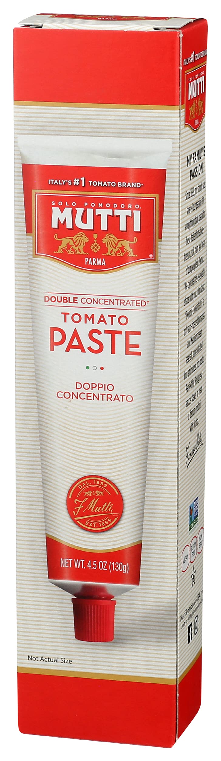 Mutti tomato paste dish bolognese ready; base for hearty pasta sauces.