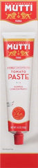 Mutti tomato paste tube on kitchen counter; convenient pantry staple for busy cooks.