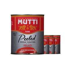 Mutti Pelati 28 oz can front view ready for sauces