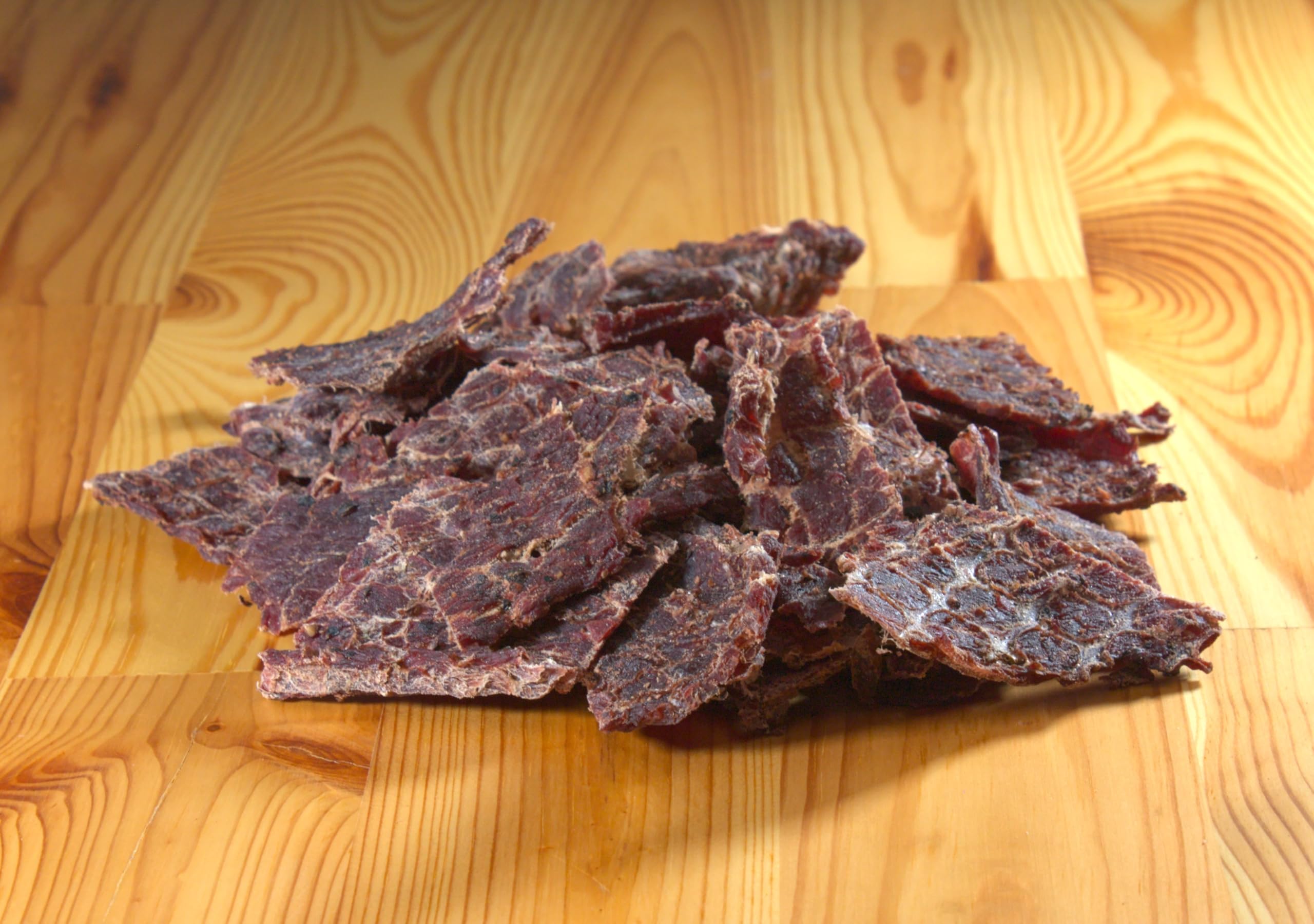 MV Vargas garlic pepper jerky slices ready for portable protein.