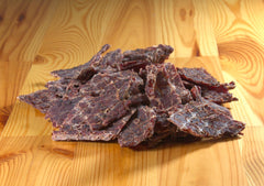 MV Vargas garlic pepper jerky slices ready for portable protein.