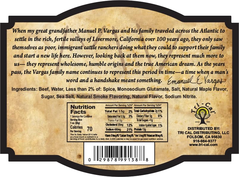 MV Vargas jerky close-up shows extra-dry texture and pepper kick