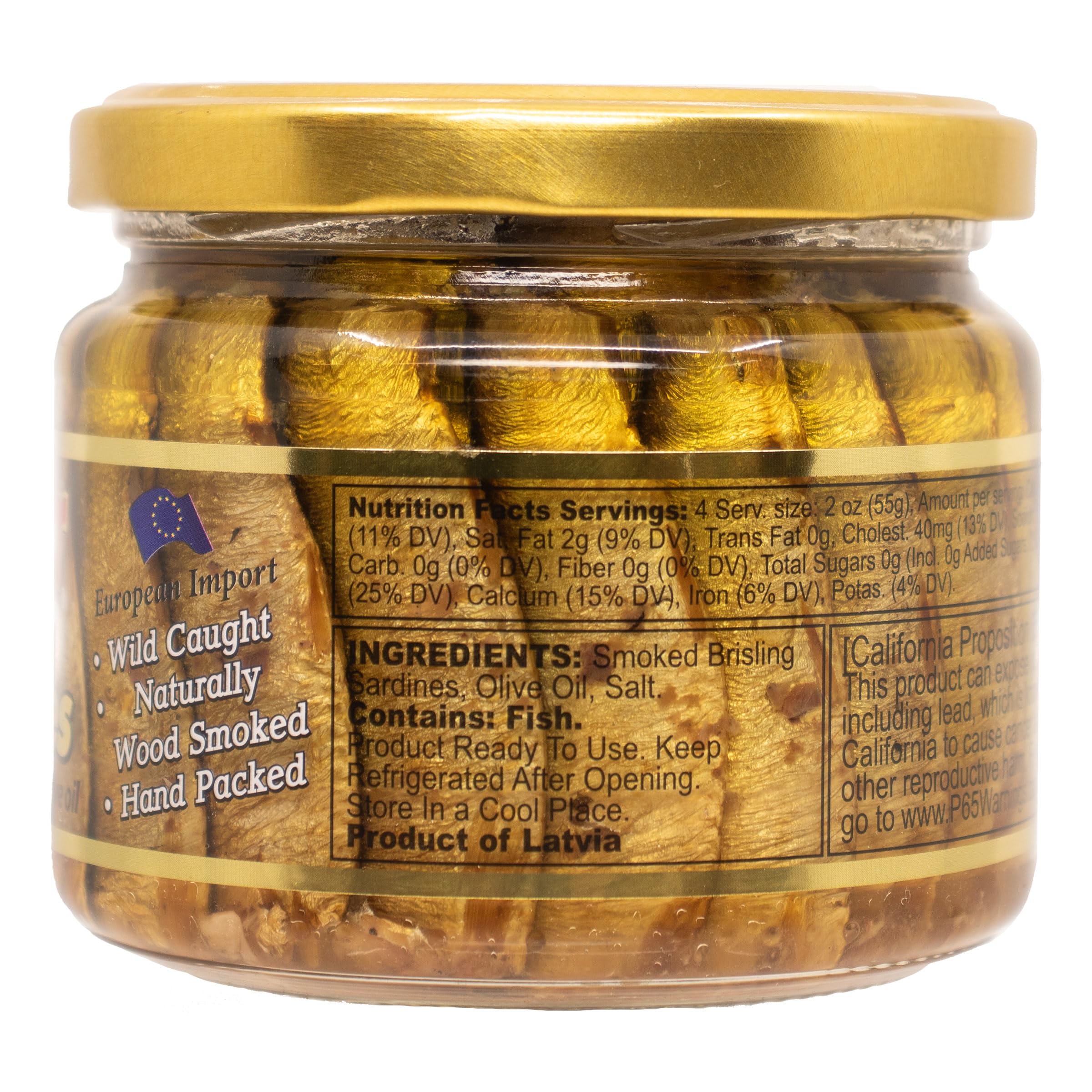 Alder wood smoked MW Polar sardines for deep natural flavor
