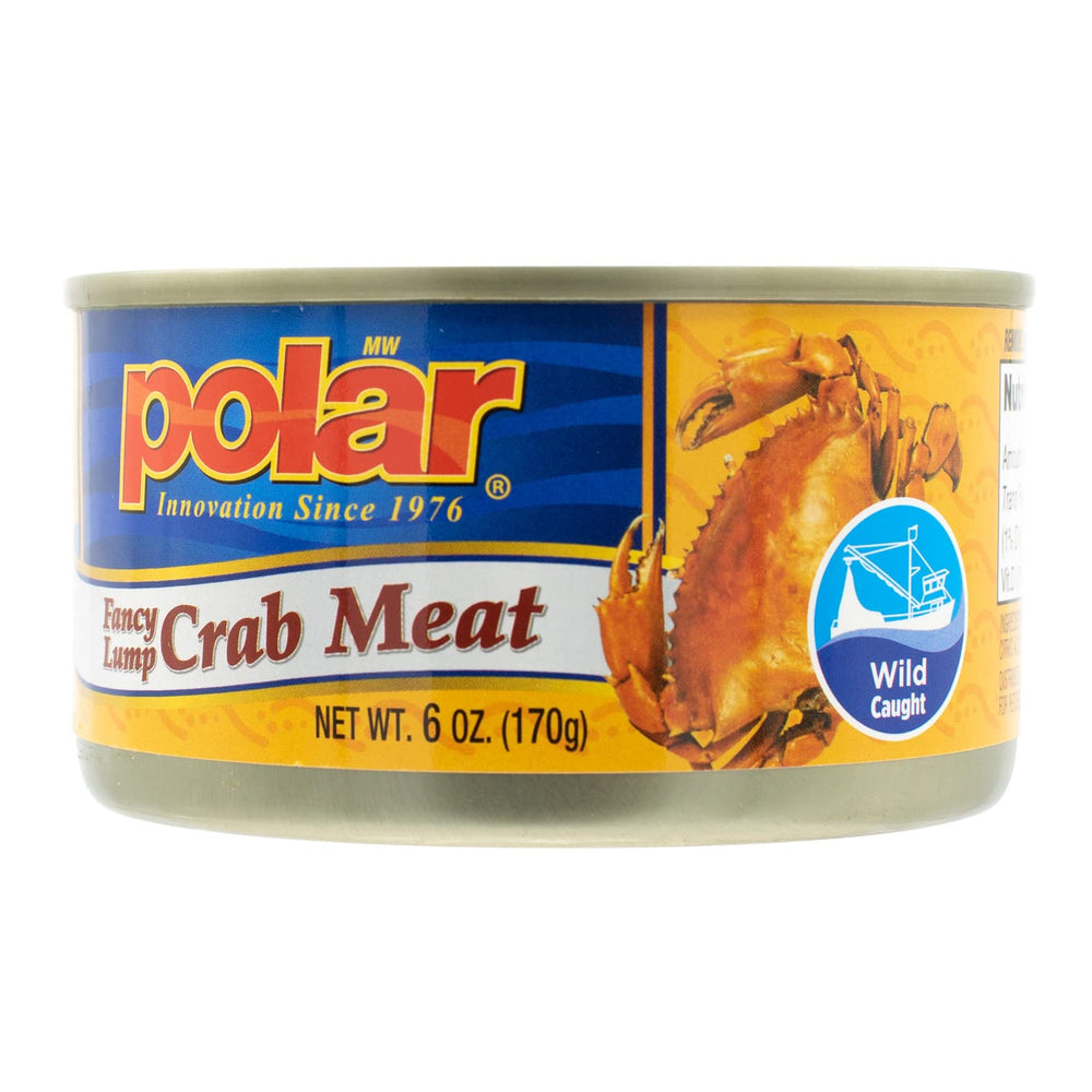 MW Polar crab meat on salad demonstrates quick meal idea.