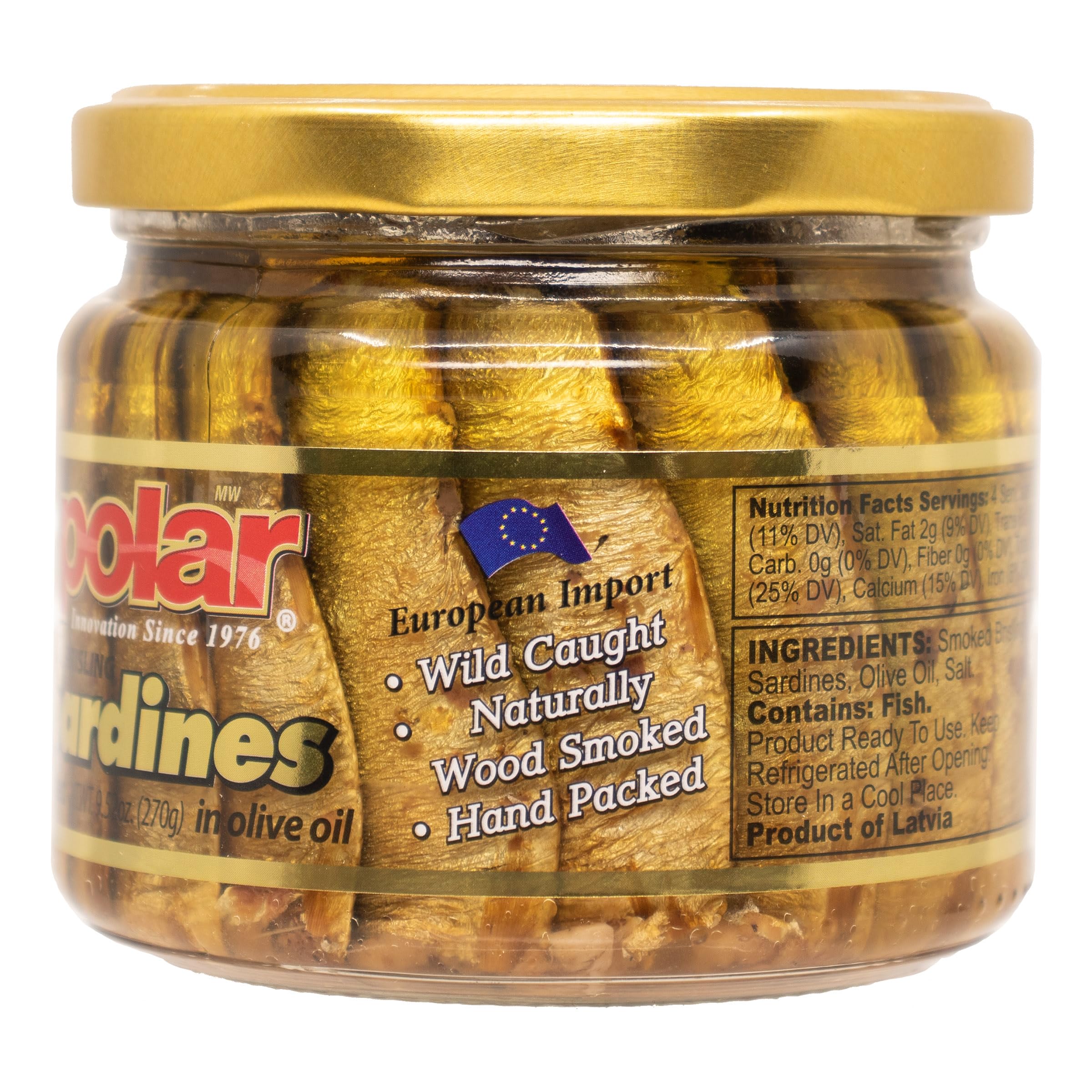 Gluten-free and non-GMO MW Polar sardines for dietary variety