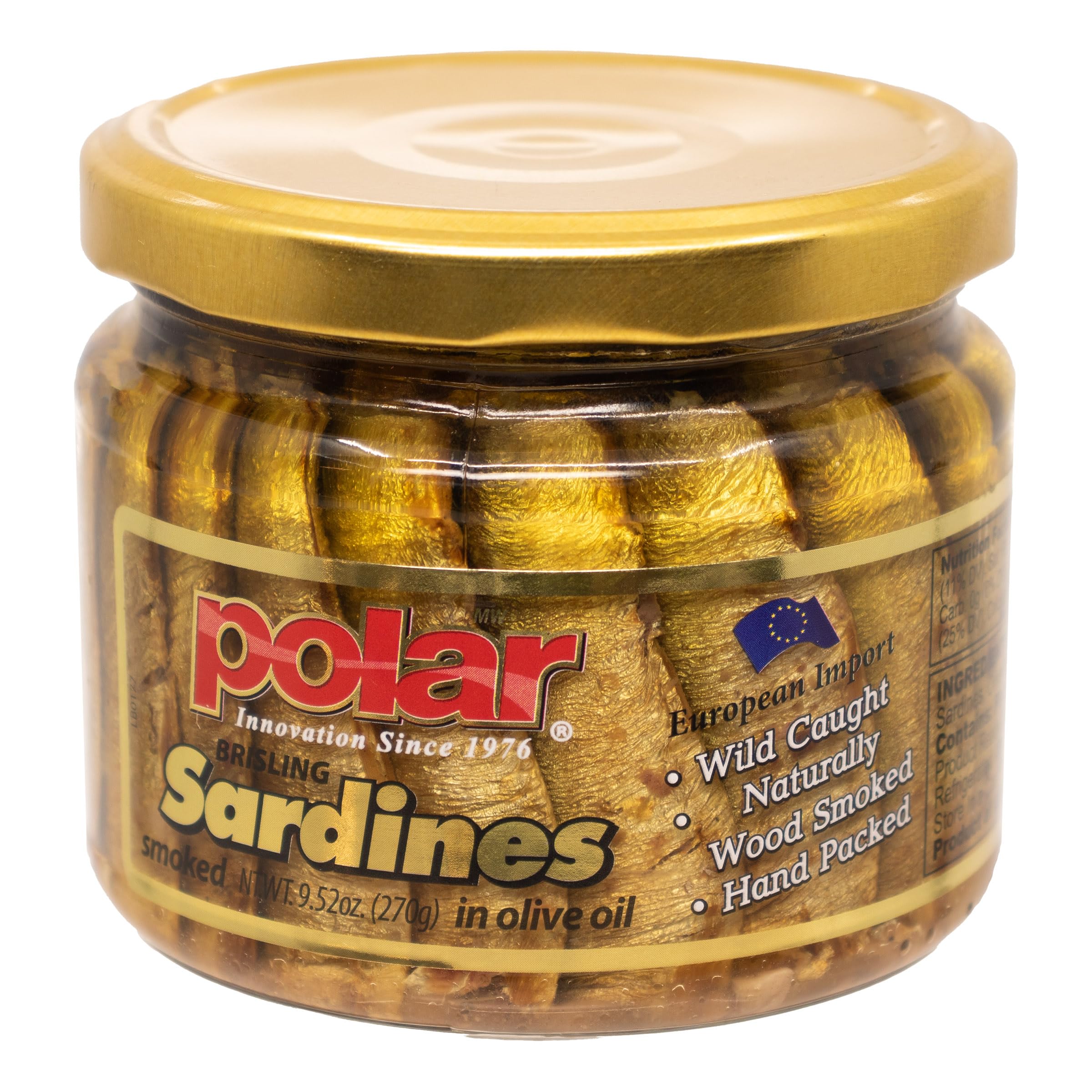 Hand-packed MW Polar sardines in oil showcasing premium quality