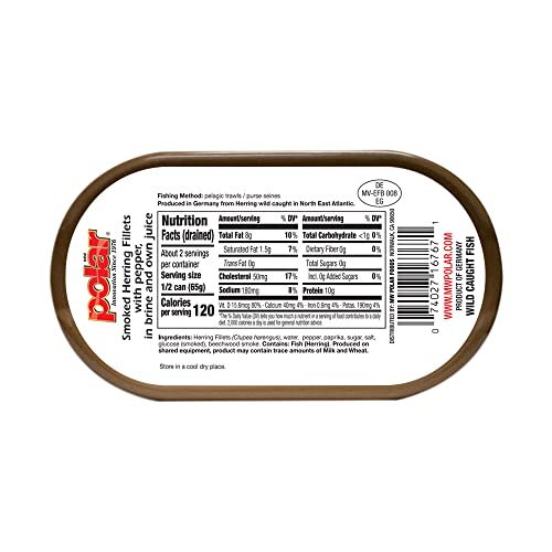 MW Polar Peppered Smoked Herring filets show long, meaty pieces ideal for salads and boards.